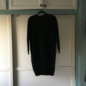 Black Midi Long Sleeve Dress